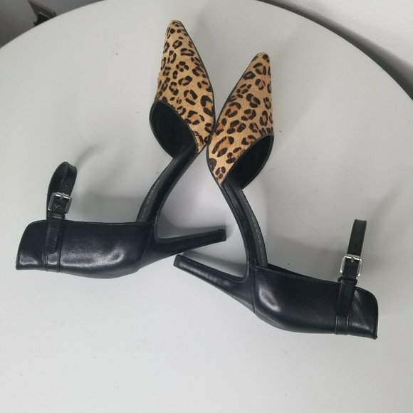Franco Sarto Dandy Calf Hair D’Orsay Leopard pumps - Picture 5 of 8